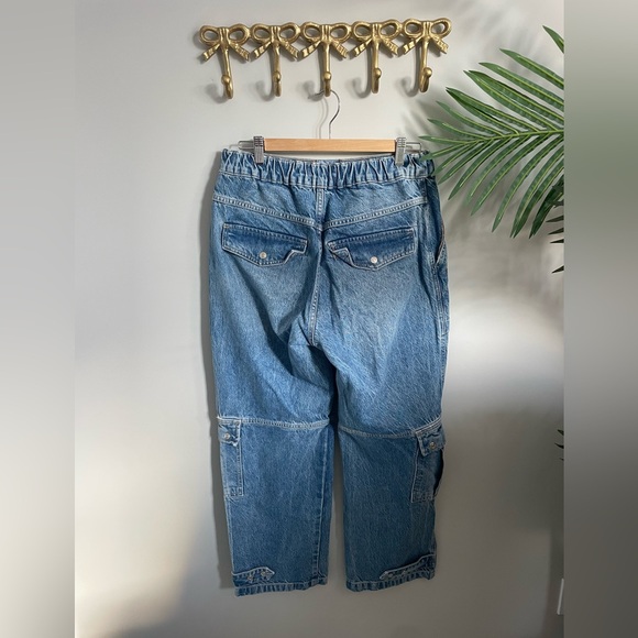 FREE PEOPLE Cargo Denim Jeans - Picture 8 of 13